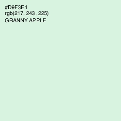#D9F3E1 - Granny Apple Color Image